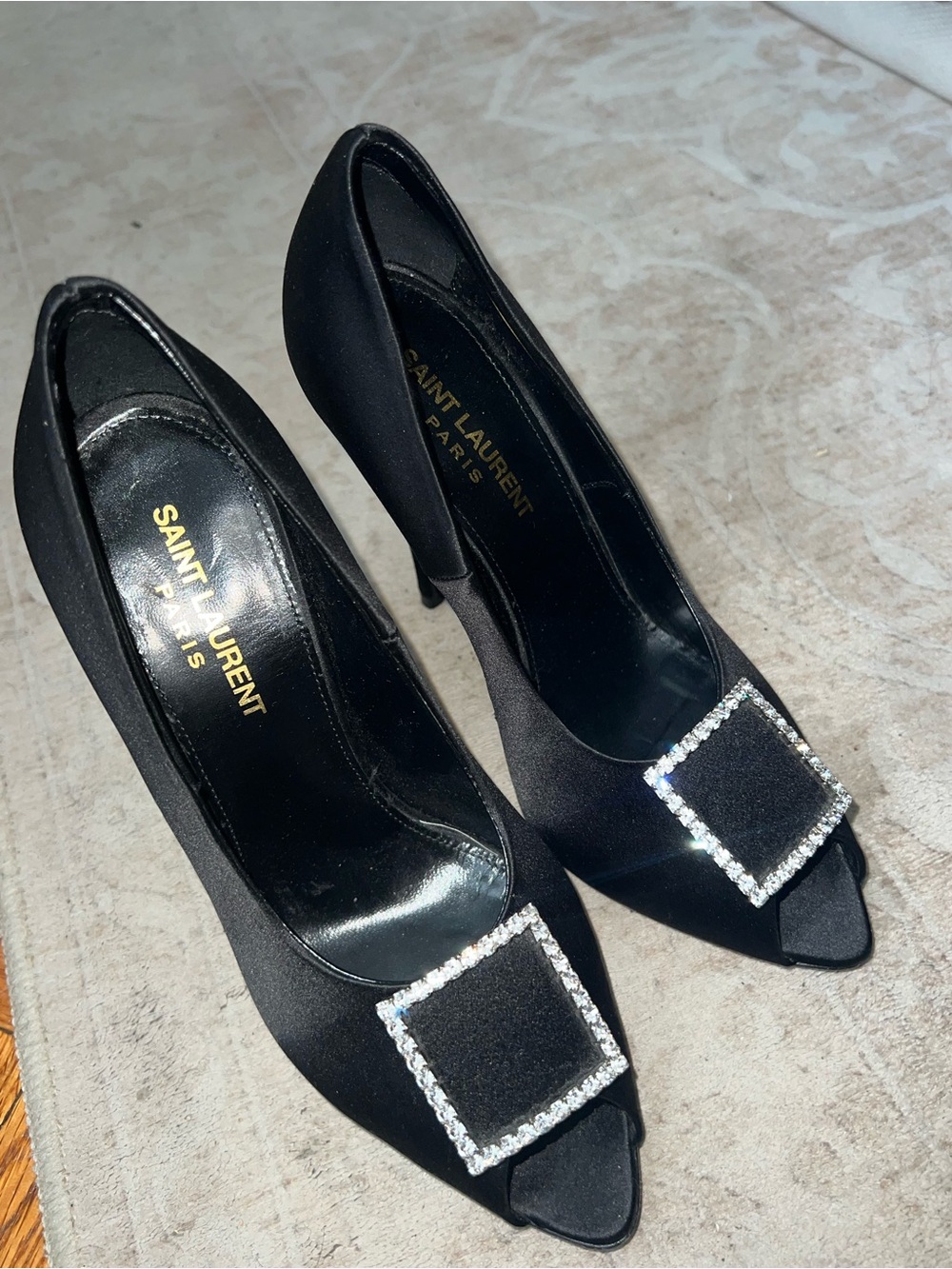 Saint Laurent Rhinestone Heels - Picture 8 of 9